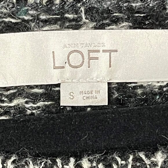 Ann Taylor Loft Black & White Striped Sequin Knit Sweater Size S - Picture 5 of 8